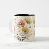 Tasse 2 Couleurs Papillon Inspirant Wrap (Devant gauche)