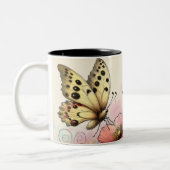 Tasse 2 Couleurs Papillon Inspirant Wrap (Gauche)