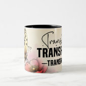 Tasse 2 Couleurs Papillon Inspirant Wrap (Centre)