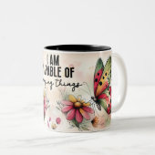 Tasse 2 Couleurs Papillon Inspirant Wrap (Devant droit)