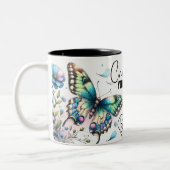 Tasse 2 Couleurs Papillon Inspirant Wrap (Gauche)