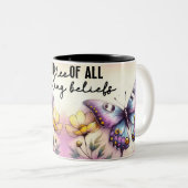 Tasse 2 Couleurs Papillon Inspirant Wrap (Devant droit)