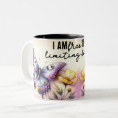 Tasse 2 Couleurs Papillon Inspirant Wrap (Devant gauche)