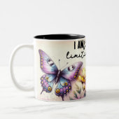 Tasse 2 Couleurs Papillon Inspirant Wrap (Gauche)