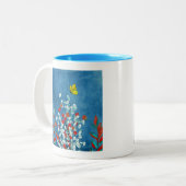 Tasse 2 Couleurs Papillon Jaune (Devant gauche)