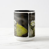 Tasse 2 Couleurs Papillon jaune (Centre)