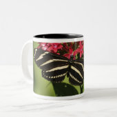Tasse 2 Couleurs Papillon longwing de zèbre, Heliconius (Devant gauche)