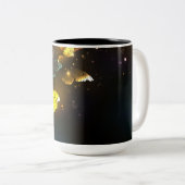 Tasse 2 Couleurs Papillon lumineux et papillons de nuit (Devant droit)