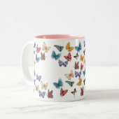 Tasse 2 Couleurs Papillon-Modèle (Devant gauche)