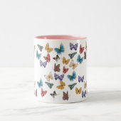 Tasse 2 Couleurs Papillon-Modèle (Centre)