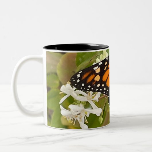 Tasse 2 Couleurs Papillon monarque (Gauche)