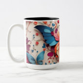 Tasse 2 Couleurs Papillon mou (Gauche)