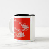 Tasse 2 Couleurs Papillon rouge blanc de Yaei (Devant gauche)