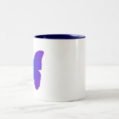 Tasse 2 Couleurs Papillon Violet et Bleu (Centre)