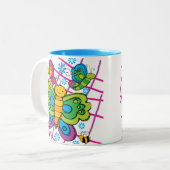Tasse 2 Couleurs Papillons (Devant gauche)