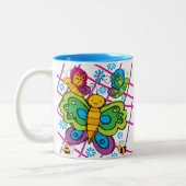 Tasse 2 Couleurs Papillons (Gauche)