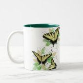 Tasse 2 Couleurs Papillons à queue blanche (Gauche)