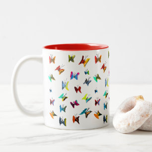 Tasse 2 Couleurs Papillons couleur aquarelle