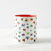 Tasse 2 Couleurs Papillons couleur aquarelle (Centre)