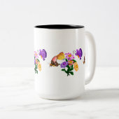 Tasse 2 Couleurs Papillons de caricature (Devant droit)