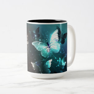 Tasse 2 Couleurs Papillons de nuit à la menthe