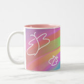 Tasse 2 Couleurs Papillons esquissés (Gauche)