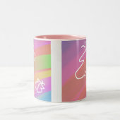 Tasse 2 Couleurs Papillons esquissés (Centre)