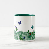 Tasse 2 Couleurs Papillons et fleurs (Centre)