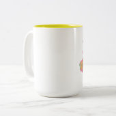 Tasse 2 Couleurs Papillons & Fleurs (Devant gauche)
