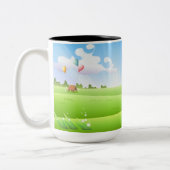 Tasse 2 Couleurs Papillons jaunes (Gauche)