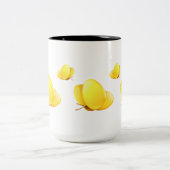 Tasse 2 Couleurs Papillons jaunes simples (Centre)