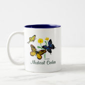 Tasse 2 Couleurs Papillons Médicale de codeur (Gauche)