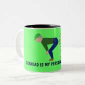 Tasse 2 Couleurs Papy drôle (Devant gauche)