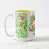 Tasse 2 Couleurs pâques heureux (Gauche)
