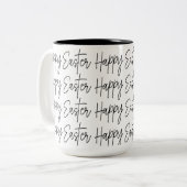 Tasse 2 Couleurs Pâques joyeux Pâques (Devant gauche)