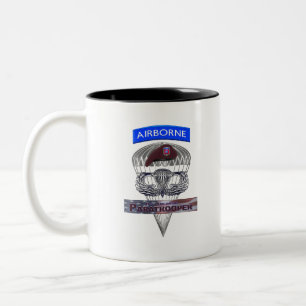Tasse 2 Couleurs Parachutiste en acier d'amorçage aéroporté
