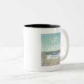 Tasse 2 Couleurs Paradis de plage d'été (Devant droit)