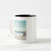 Tasse 2 Couleurs Paradis de plage d'été (Devant gauche)