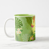 Tasse 2 Couleurs Paradis tropical Anniversaire annuel (Gauche)