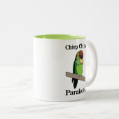 Tasse 2 Couleurs Parakeet Bird (Devant droit)
