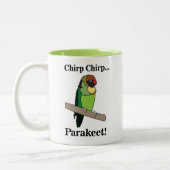 Tasse 2 Couleurs Parakeet Bird  (Gauche)