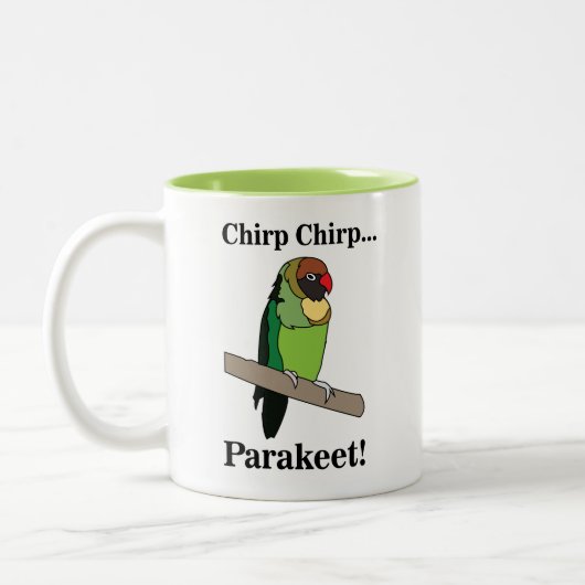 Tasse 2 Couleurs Parakeet Bird (Gauche)