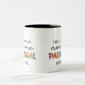 Tasse 2 Couleurs Paralegal Awesome Assistant juridique amusant (Centre)