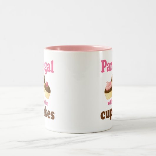 Tasse 2 Couleurs Paralégal drôle (Centre)