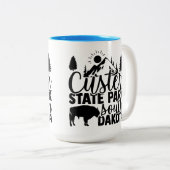 Tasse 2 Couleurs Parc d'état de Custer (Devant droit)