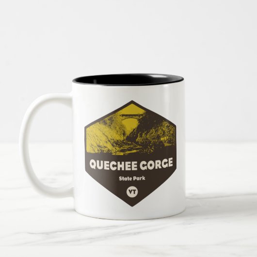 Tasse 2 Couleurs Parc d'état de Quechee Gorge (Gauche)