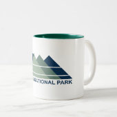 Tasse 2 Couleurs Parc national Acadia Mountain Sun (Devant droit)