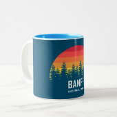 Tasse 2 Couleurs Parc national Banff (Devant gauche)