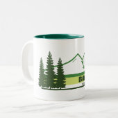 Tasse 2 Couleurs Parc national Banff Bandes vertes (Devant gauche)