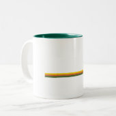 Tasse 2 Couleurs Parc national Banff Pine Trees Sun (Devant gauche)